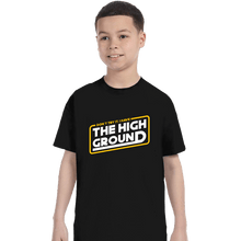 Load image into Gallery viewer, Shirts T-Shirts, Youth / XS / Black The High Ground