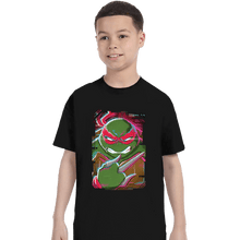 Load image into Gallery viewer, Daily_Deal_Shirts T-Shirts, Youth / XS / Black Glitch Raphael
