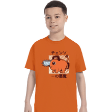 Load image into Gallery viewer, Shirts T-Shirts, Youth / XS / Orange Cute Devil Dog Big Size