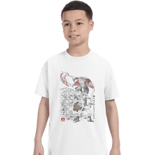 Load image into Gallery viewer, Shirts T-Shirts, Youth / XL / White Between Worlds Sumi-e