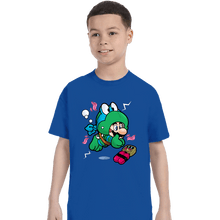 Load image into Gallery viewer, Secret_Shirts T-Shirts, Youth / XS / Royal Blue Super Leo Suit!