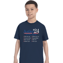 Load image into Gallery viewer, Daily_Deal_Shirts T-Shirts, Youth / XS / Navy Astley '24
