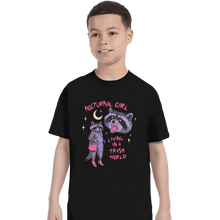Load image into Gallery viewer, Daily_Deal_Shirts T-Shirts, Youth / XS / Black Nocturnal Girl