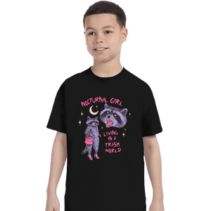 Daily_Deal_Shirts T-Shirts, Youth / XS / Black Nocturnal Girl
