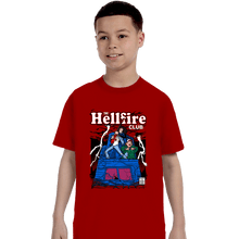 Load image into Gallery viewer, Daily_Deal_Shirts T-Shirts, Youth / XS / Red The Hellfire Club Comics