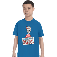 Load image into Gallery viewer, Secret_Shirts T-Shirts, Youth / XS / Sapphire Wheres Grindelwaldo