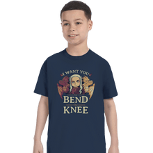 Load image into Gallery viewer, Shirts T-Shirts, Youth / XL / Navy Bend The Knee