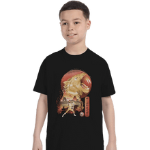 Load image into Gallery viewer, Shirts T-Shirts, Youth / XS / Black Yellow Ranger Ukiyoe