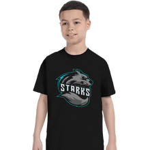 Load image into Gallery viewer, Shirts T-Shirts, Youth / XL / Black Winterfell Starks