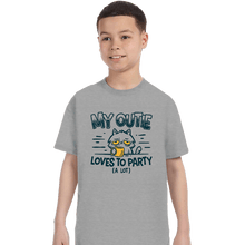 Load image into Gallery viewer, Daily_Deal_Shirts T-Shirts, Youth / XS / Sports Grey Outie Loves To Party