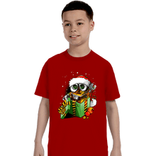 Load image into Gallery viewer, Daily_Deal_Shirts T-Shirts, Youth / XS / Red Christmas Robot
