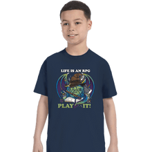 Load image into Gallery viewer, Shirts T-Shirts, Youth / XS / Navy RPG Life