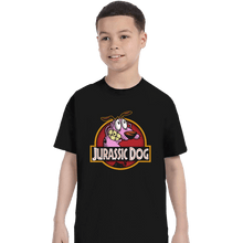Load image into Gallery viewer, Daily_Deal_Shirts T-Shirts, Youth / XS / Black Jurassic Dog