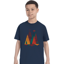 Load image into Gallery viewer, Shirts T-Shirts, Youth / XL / Navy Geometric Middle Earth
