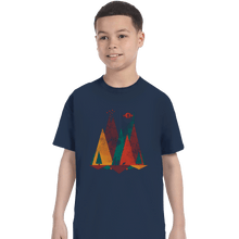 Load image into Gallery viewer, Shirts T-Shirts, Youth / XL / Navy Geometric Middle Earth