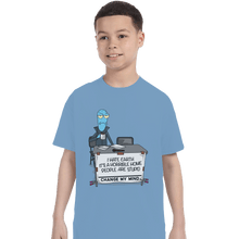 Load image into Gallery viewer, Shirts T-Shirts, Youth / XL / Powder Blue I Hate Earth