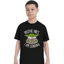 Load image into Gallery viewer, Daily_Deal_Shirts T-Shirts, Youth / XS / Black Positive Vibes