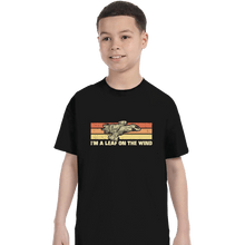 Load image into Gallery viewer, Daily_Deal_Shirts T-Shirts, Youth / XS / Black Vintage Leaf
