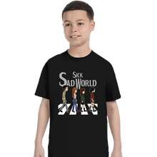 Load image into Gallery viewer, Daily_Deal_Shirts T-Shirts, Youth / XS / Black Sick Sad Road