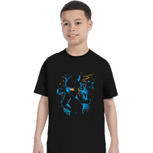Load image into Gallery viewer, Daily_Deal_Shirts T-Shirts, Youth / XS / Black Swimming Bird
