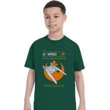 Load image into Gallery viewer, Secret_Shirts T-Shirts, Youth / XS / Forest U-Wing Manual