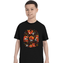 Load image into Gallery viewer, Daily_Deal_Shirts T-Shirts, Youth / XS / Black Tiny Dragon Dice
