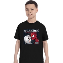 Load image into Gallery viewer, Secret_Shirts T-Shirts, Youth / XS / Black Spider-emo