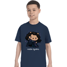 Load image into Gallery viewer, Shirts T-Shirts, Youth / XS / Navy Hello Agatha