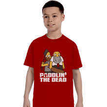 Load image into Gallery viewer, Shirts T-Shirts, Youth / Small / Red Paddlin' The Dead
