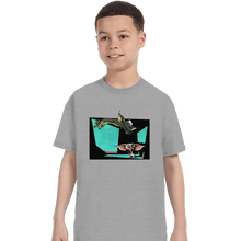Load image into Gallery viewer, Daily_Deal_Shirts T-Shirts, Youth / XS / Sports Grey Gizmo And Stripe