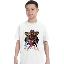 Load image into Gallery viewer, Shirts T-Shirts, Youth / XS / White Power Rangers Sumi-e