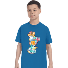 Load image into Gallery viewer, Shirts T-Shirts, Youth / XS / Sapphire Magical Silhouettes - Cheshire Cat