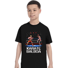 Load image into Gallery viewer, Secret_Shirts T-Shirts, Youth / XS / Black Karate Balboa