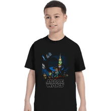Load image into Gallery viewer, Shirts T-Shirts, Youth / XL / Black Space Wars