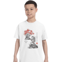 Load image into Gallery viewer, Shirts T-Shirts, Youth / XL / White The Great Deku Sumi-e