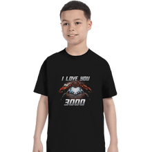 Load image into Gallery viewer, Shirts T-Shirts, Youth / XL / Black I Love You 3000