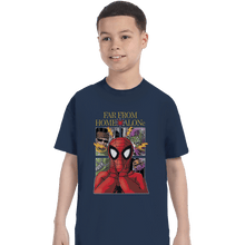 Load image into Gallery viewer, Shirts T-Shirts, Youth / XL / Navy Far From Home Alone
