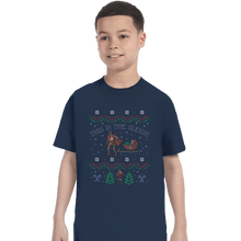 Load image into Gallery viewer, Shirts T-Shirts, Youth / XS / Navy This Is The Sleigh