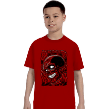 Load image into Gallery viewer, Daily_Deal_Shirts T-Shirts, Youth / XS / Red Dead By Dawn Skull