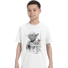 Load image into Gallery viewer, Shirts T-Shirts, Youth / XL / White Old And Young Sumi-e