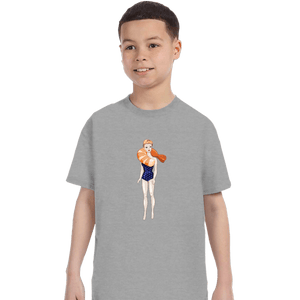 Shirts T-Shirts, Youth / XS / Sports Grey Shrimp On The Barbie