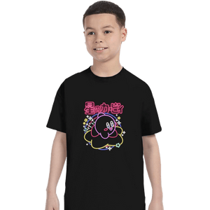 Daily_Deal_Shirts T-Shirts, Youth / XS / Black Neon Kirby