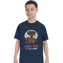 Load image into Gallery viewer, Daily_Deal_Shirts T-Shirts, Youth / XS / Navy Uncle E.T.