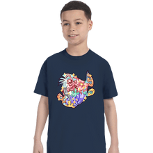 Load image into Gallery viewer, Shirts T-Shirts, Youth / XS / Navy Magical Silhouettes - Flounder