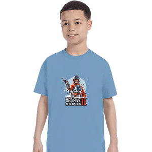 Shirts T-Shirts, Youth / XL / Powder Blue Red Five Redemption II