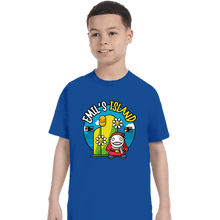 Load image into Gallery viewer, Shirts T-Shirts, Youth / XS / Royal Blue Emil Island