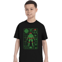 Load image into Gallery viewer, Daily_Deal_Shirts T-Shirts, Youth / XS / Black Raphael Model Sprue