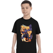 Load image into Gallery viewer, Daily_Deal_Shirts T-Shirts, Youth / XS / Black Saiyan Time Traveller
