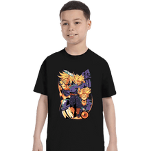 Load image into Gallery viewer, Daily_Deal_Shirts T-Shirts, Youth / XS / Black Saiyan Time Traveller