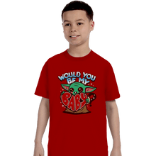 Load image into Gallery viewer, Shirts T-Shirts, Youth / XS / Red Would You Be My Baby